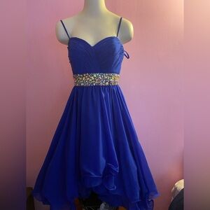 Ladies Cobalt Blue Prom Gown